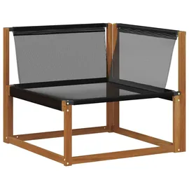 vidaXL Outdoor Mittel- und Ecksofa 2 Stück grau