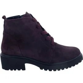 WALDLÄUFER H-Luise Bootie 716807-195-020, Order - Velourleder, Bordo (dunkelrot), Schnür. u. Reißverschluss, Weite H 37 - 37