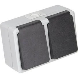 ETT Doppelsteckdose 3 St. Grau