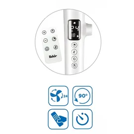 Fakir VC 60 DC Standventilator weiß