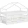 ML-Design Hausbett 90 x 200 cm Kiefer weiß