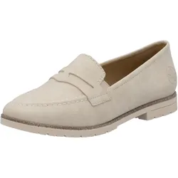 Slipper, Business Slipper, Mokassin, Schlupfschuh mit profilierter Laufsohle, Gr. 42, creme, , 86844067-42