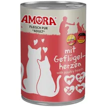 Amora Fleisch pur Geflügelherzen 6 x 400 g