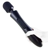 JFRong Magic Wand Massagestab Massage Vibrator stark Massager Erotik Massagegerät Magic Wand Massagegerät für Körper, Nacken, Schulter Kliris Vibrator stick geschenke für frauento(Schwarz)