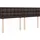 vidaXL Boxspringbett 180 x 200 cm Dunkelbraun