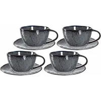 LEONARDO Cappuccinotasse 0,18 l Grau 4 St.