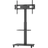 My Wall HP 108 L TV-Rack 64 cm x 152,6 cm x 40 cm Schwarz Holz/Metall/Stahl/Melamin
