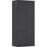 Rauch Drehtürenschrank MAINZ 91 x 210 x 54 cm Grau