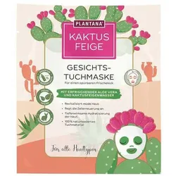 Plantana Kaktusfeige Gesichtstuchmaske mit Aloe Vera