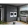 laundreezy Mehrzweckschrank-Set 186 x 238 x 68 cm Grau