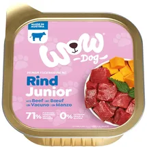 wow.pet Junior Rind mit Kürbis 11 x 150 g