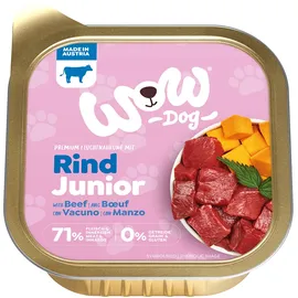 wow.pet Junior Rind mit Kürbis 11 x 150 g