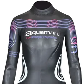 Aquaman Neoprenanzug Wetsuit Schwarz/Blau XS