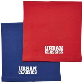 URBAN CLASSICS Logo Tube Scarf Kids 2-Pack - Rot