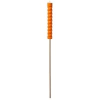 MARELIDA LED Solar Stabkerze Twist orange 106cm Fackel flackernd