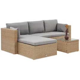 beautysofa SEVILLA Loungeset beige