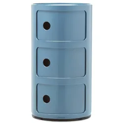 Kartell Componibili 3 Elemente Container azurblau