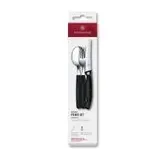 Victorinox Picknick Set 3-teilig | Messer, Gabel & Löffel für unterwegs | Praktisch & kompakt Schwarz