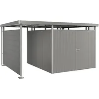 Biohort Seitendach für Gartenhaus HighLine 5 Quarzgrau-Metallic 150x315x222 cm