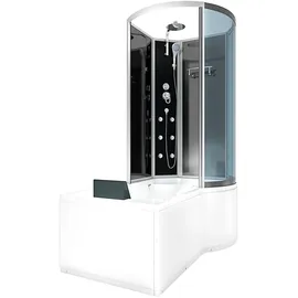 AcquaVapore Kombination Badewanne Dusche K50-L30-EC Duschtempel 170x100