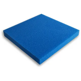 Wiltec Filtermatte Schaumstoff 50 x 50 x 5 cm mittlere Porung 20 ppi für Teichfilter Aquarienfilter Aquarium Filter Außenfilter Wasser