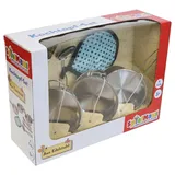 Vedes SpielMaus Küche Edelstahl Topfset, 9-teilig