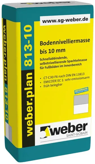 Bodennivelliermasse bis 10 mm - weber.plan 813-10, 25kg