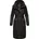 Navahoo Damen Wintermantel lang Parka warm Jacke mit Bindegürtel, Kapuze & Kragen Hokulanii