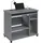 vogl möbelfabrik Computertisch Compi, PC-Tisch mit Tastaturauszug, platzsparend, Breite 72 oder 90 cm grau 90 cm x 76 cm x 50 cm