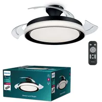 Philips Bliss Deckenventilator mit Beleuchtung 51 cm Schwarz