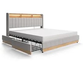 VitaliSpa Nura 180 x 200 cm Grau