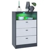 Vladon Pino V2 56 x 86,5 x 36 cm Weiß