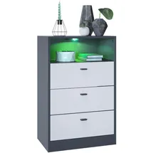 Vladon Pino V2 56 x 86,5 x 36 cm Weiß