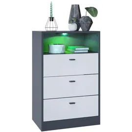 Vladon Pino V2 56 x 86,5 x 36 cm Weiß