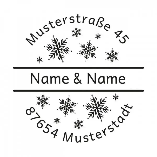 Monogrammstempel - Schneetag - Trodat 4642