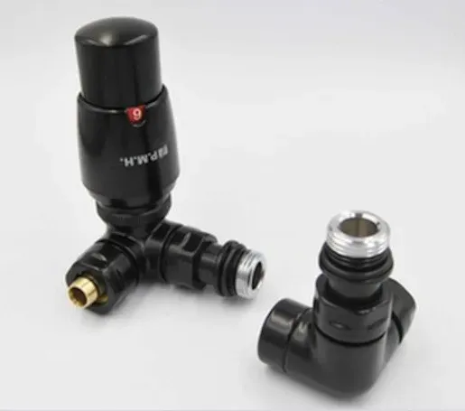 P.M.H. Thermostatventil Schwarz Matt Metall VISIONRB