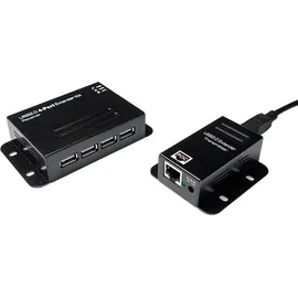Logilink UA0252 USB 2.0 Extender bis 50m mit 1 Port, PoE Schwarz
