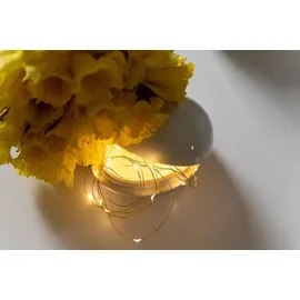 Konstsmide LED-Lichterkette Micro 2,4 m Messingfarben 20 Warmweiße Dioden