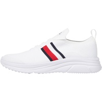 Tommy Hilfiger Herren Runner Sneaker Sportschuhe, Weiß (White), 42