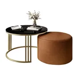 lookway LORI Hochglanz Gold Metall 70 x 49 cm