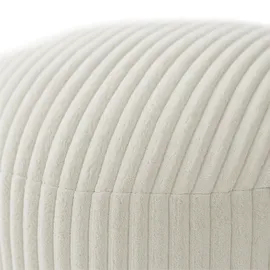 Relaxdays Pouf Cord 35 x 25 x 35 cm Beige