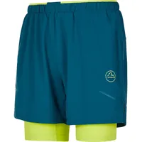La Sportiva Trail Bite Short Men storm blue/lime punch