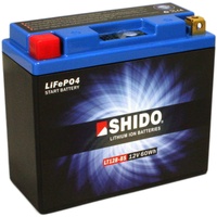 Batterie Shido Lithium LT12B-BS / YT12B-BS, 12V/10AH (Maße: 150x69x130) für Triumph T100 Bonneville 865 Baujahr 2014