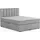 dein schlaf 24 Boxspringbett ROCK 160x200 Velour Hellgrau H4 - Hellgrau