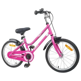 vidaXL Kinderfahrrad 18 Zoll pink/rosa/schwarz