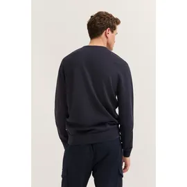 Bugatti V-Ausschnitt-Pullover BUGATTI "Basic Essential", Herren, Gr. XXL, blau (marine), Sweatware, 100% Baumwolle, regular fit, V-Ausschnitt, Rippbündchen, Pullover, aus reine Baumwolle
