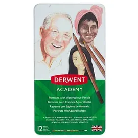 Derwent Academy Skintones Aquarellstifte farbsortiert, 12 St.