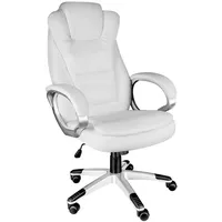 Tectake Bürostuhl Zulu ergonomische Form - Weiß