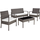 Tectake Sparta Set 4-tlg. grau