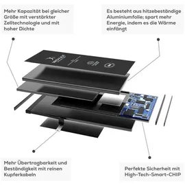 Woyax Wunderbatterie Akku für iPhone 6S Plus 3810 mAh Hohe Kapazität Ersatzakku